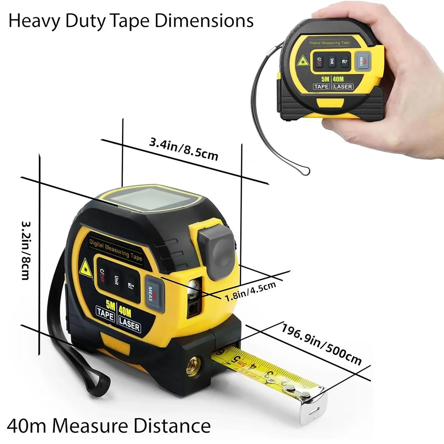 3-in-1 Laser Distance Meter