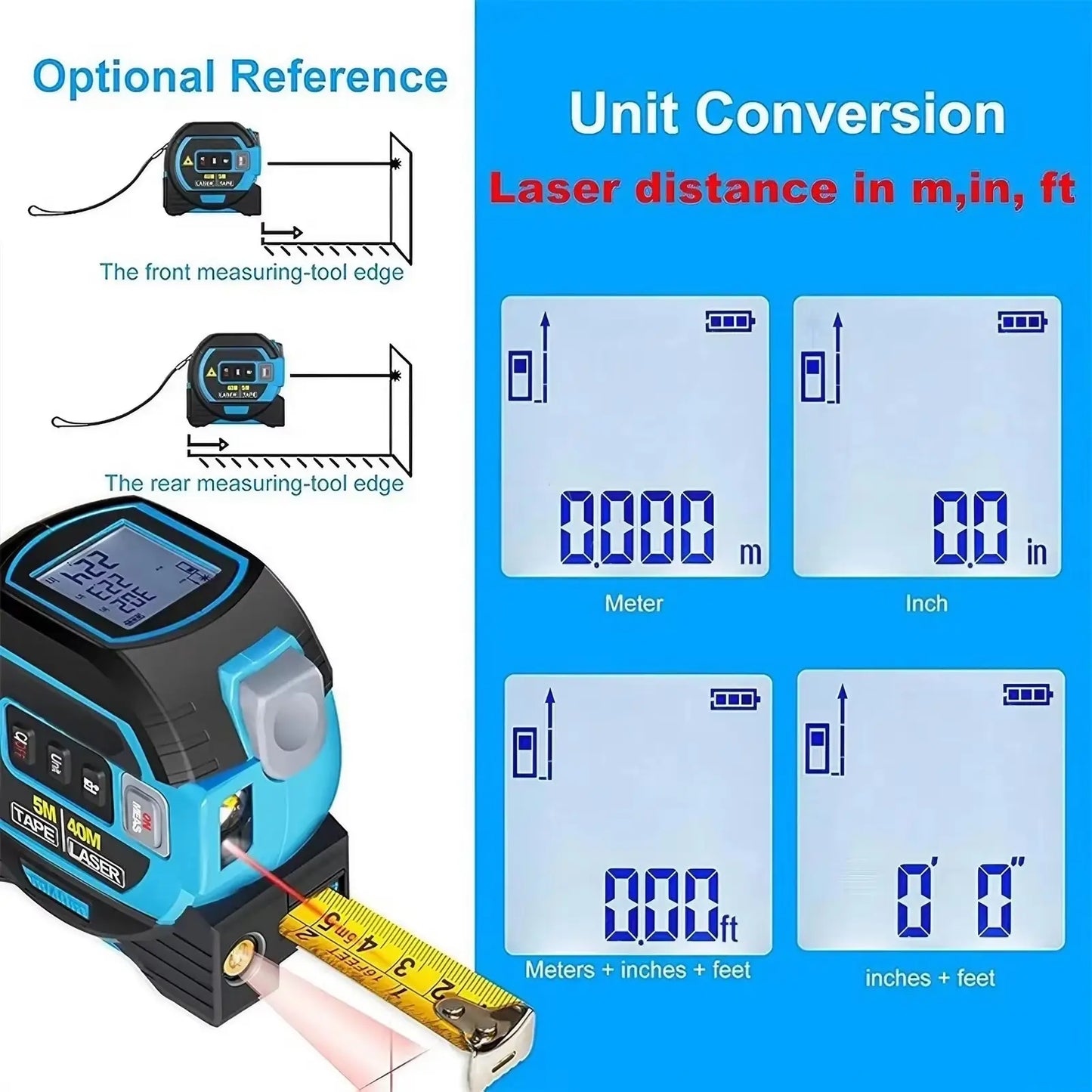 3-in-1 Laser Distance Meter