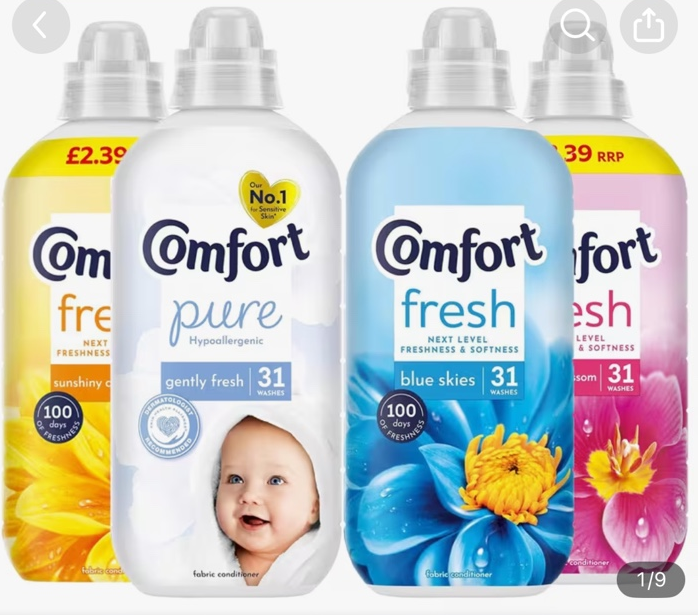 Comfort Fabric Conditioner Bundle 4 x 930ml