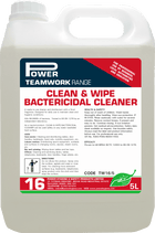 Teamwork 16 Clean & Wipe Bactericidal Cleaner 5L