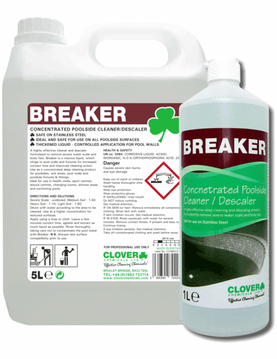Clover Breaker Poolside Cleaner & Descaler 5L