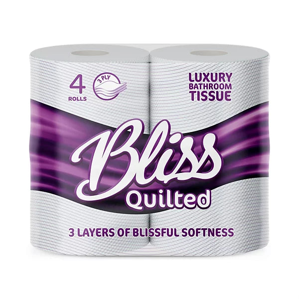 Bliss Quilted Luxury Bathroom Tissue 40 Rolls