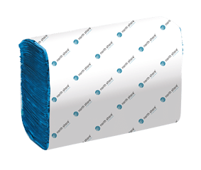 North Shore Blue Micro Folded Hand Towels – 3,000