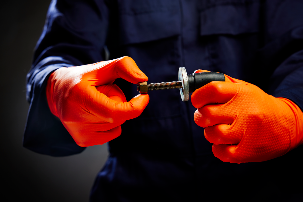 PRO.TECT Extra Strong Orange HD Nitrile Gloves – Box of 100
