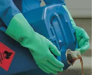 Flock Lined Nitrile Gloves