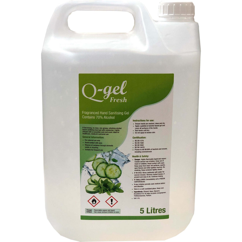 Q-Gel Fragranced Hand Sanitising Gel 5L
