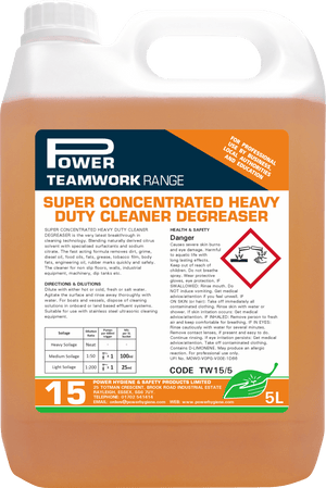 Teamwork 15 Super Concentrated Heavy Duty Degreaser 5L