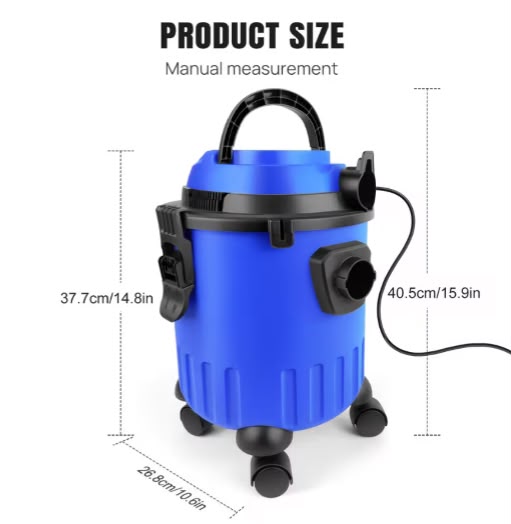 3-In-1 Industrial Wet And Dry Vacuum Cleaner, 19000Pa