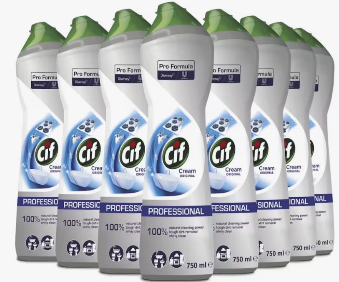 Cif Professional Cream Cleaner Original 750ml 8 Pack