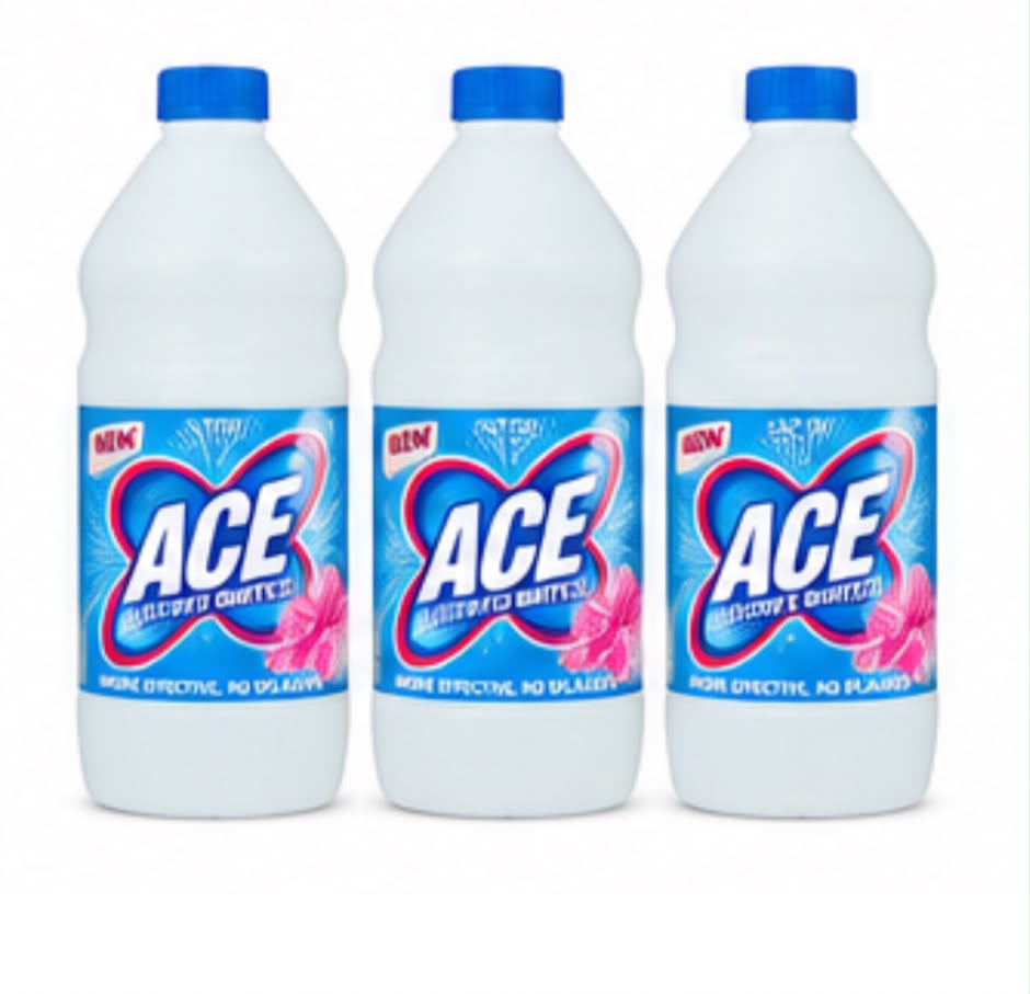 Ace Laundry Bleach Ultra White 3 x 1L – Floral Bouquet