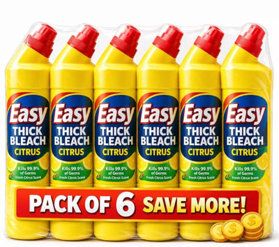 Easy Thick Bleach Citrus 750ml Pack of 6