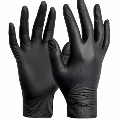 Black Nitrile Disposable Gloves – Box of 100