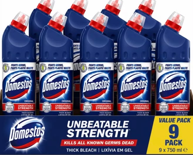 Domestos Thick Bleach Original 9 x 750ml Value Pack
