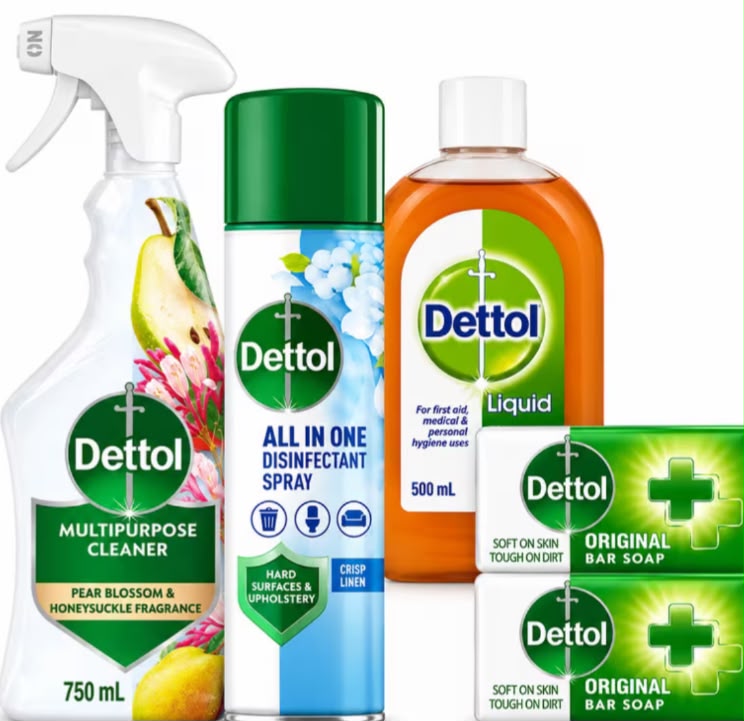 Dettol Household Cleaning & Personal Care Bundle 4 Piece