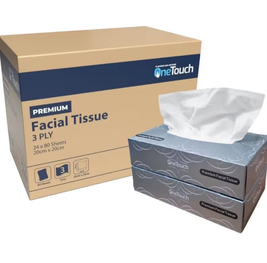 3 Ply Facial Tissues Soft &amp; Premium Tissue Paper 80 Sheets per Box