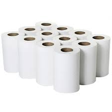 Mini Centrefeed 2-Ply White Rolls – Pack of 12