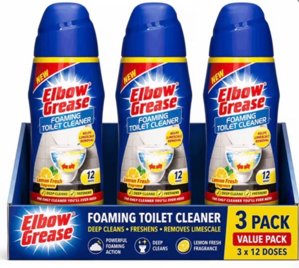 Elbow Grease Lemon Foaming Toilet Cleaner 3 x 500g
