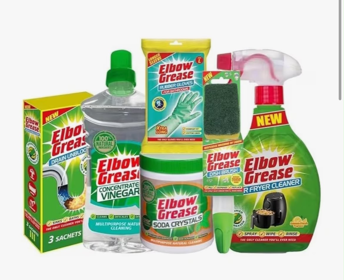 Elbow Grease 6-Piece Green Cleaning Bundle