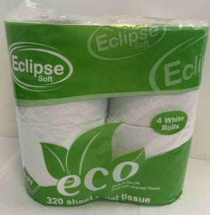 Eclipse 320 Sheet Toilet Rolls – 36 Rolls