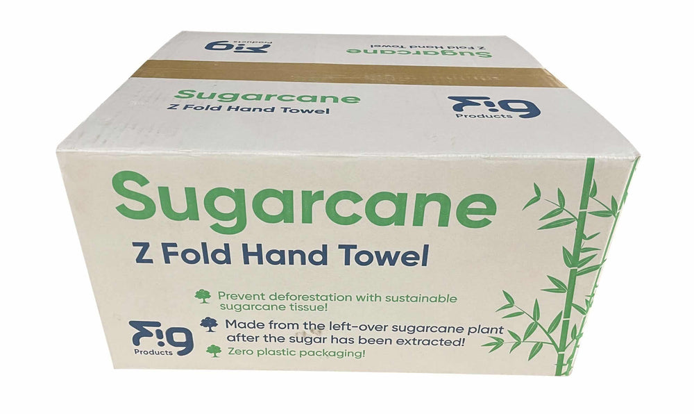 Sugarcane Z-Fold Hand Towels – 3,000 Towels