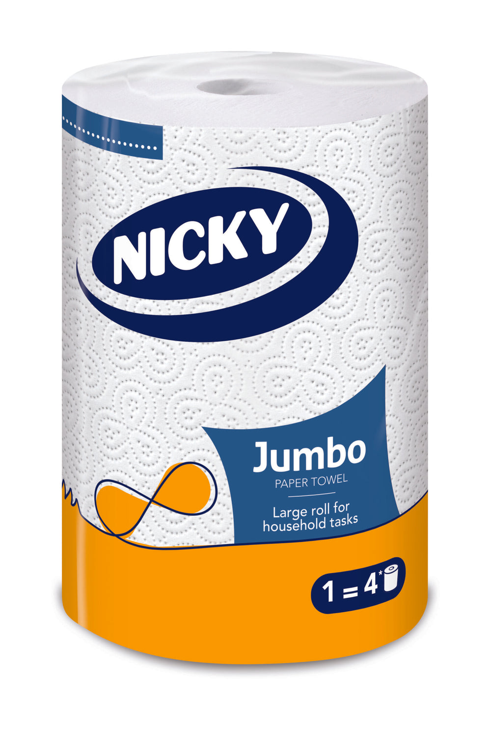 Nicky Jumbo Kitchen Rolls 200 Sheet – 12 Rolls