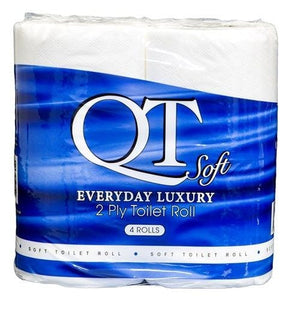 QT Soft Luxury 2-Ply Toilet Rolls – 40 Rolls