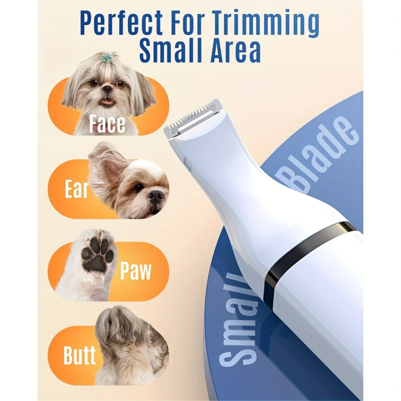 3 in 1 pet trimming tool for nails, paws and smaller areas