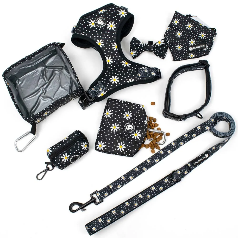 Dog walking kit with harness, treat bag, leash and more!