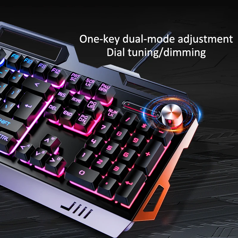 Mechanical keyboard, mouse and wired headphones combo set