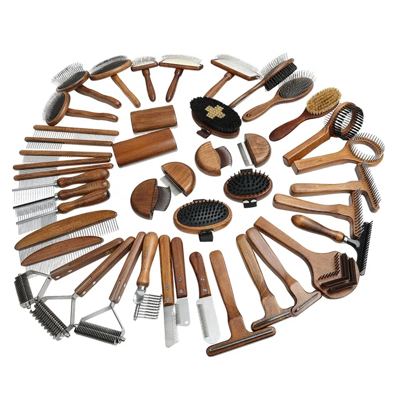 Amazing selection of pet grooming brushes, rakes, combs and more