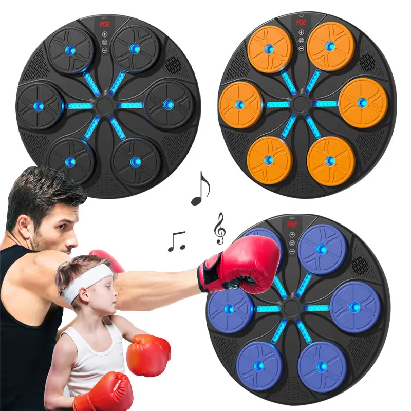 Smart, adjustable music boxing training pad