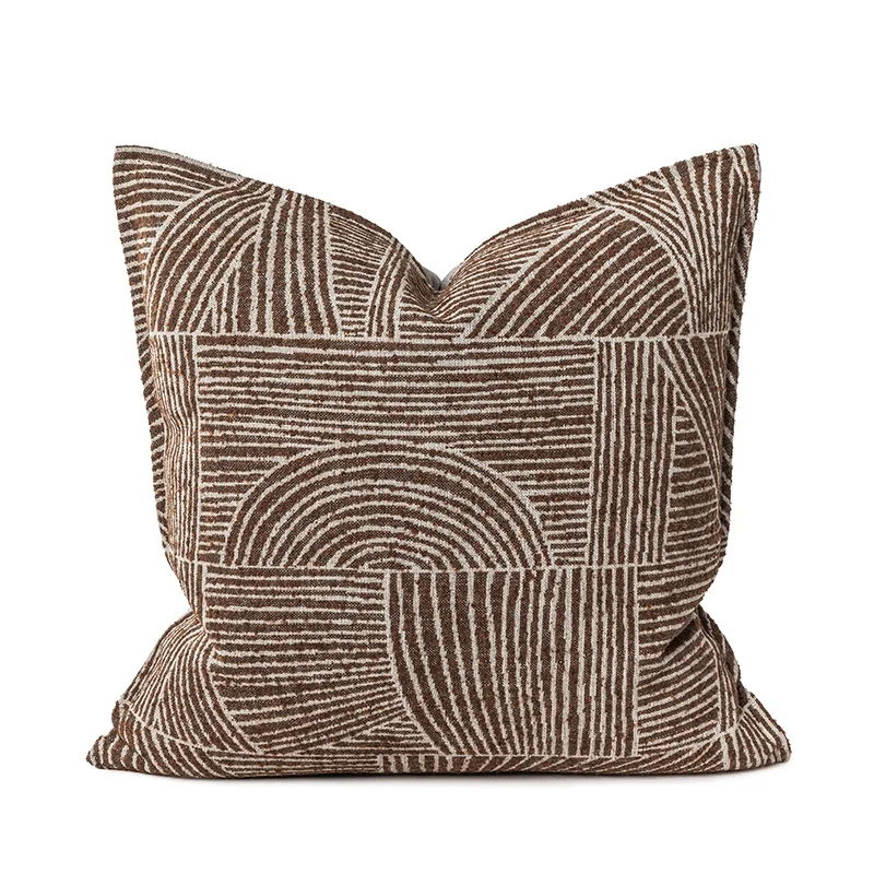 24" modern design throw pillow covers with embroidery