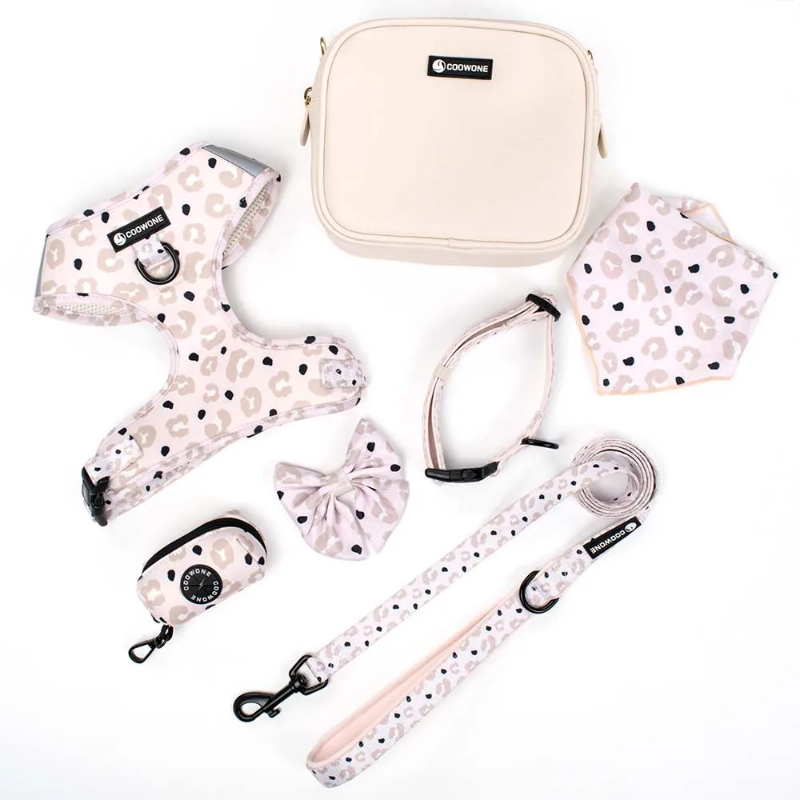 Dog walking kit with harness, treat bag, leash and more!