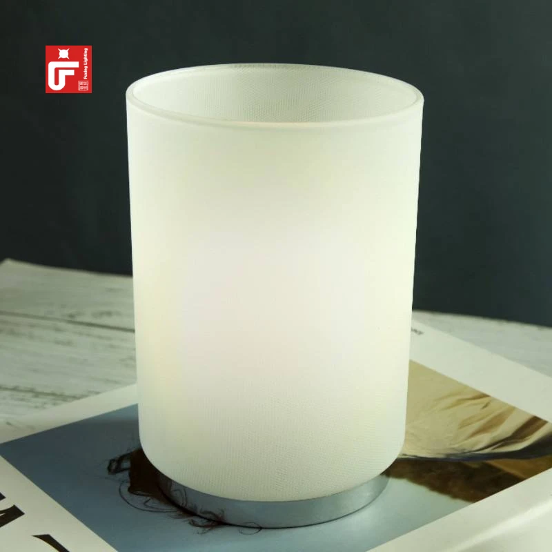 Marble design side table lamp - cordless battery operated lamp