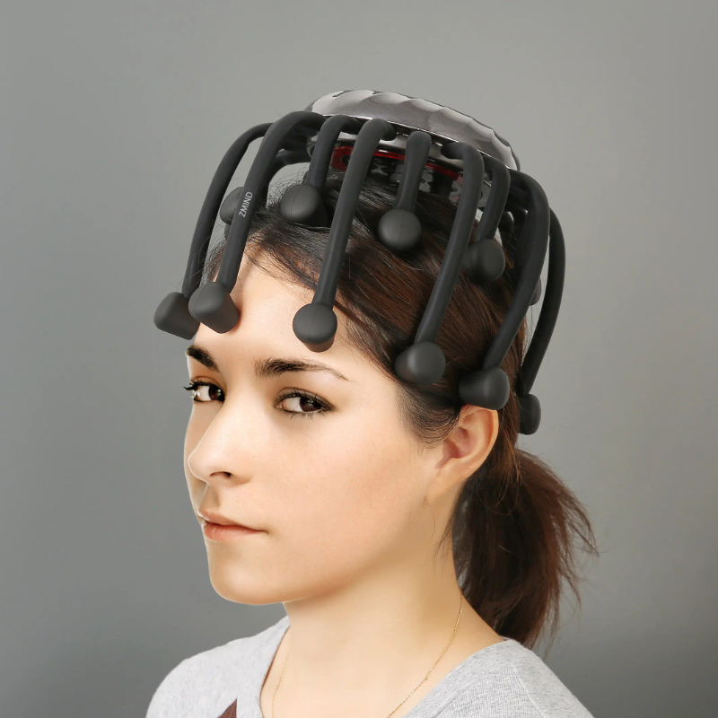 3D red light therapy, scalp and head massager for hair growth stimulation