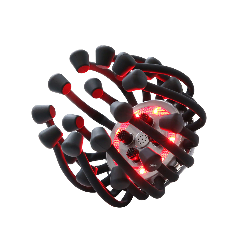 3D red light therapy, scalp and head massager for hair growth stimulation