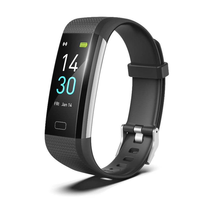 Fitness smart watch with app, touch screen, waterproof design