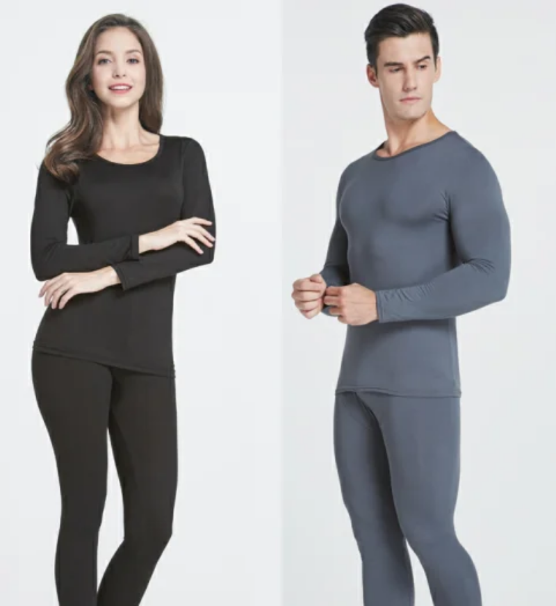 Long sleeves and bottoms unisex thermal underlayers