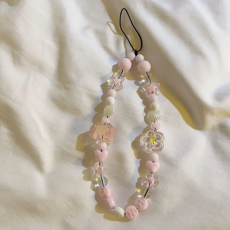 Acrylic bead phone strap/lanyard - wearable and cute accessory