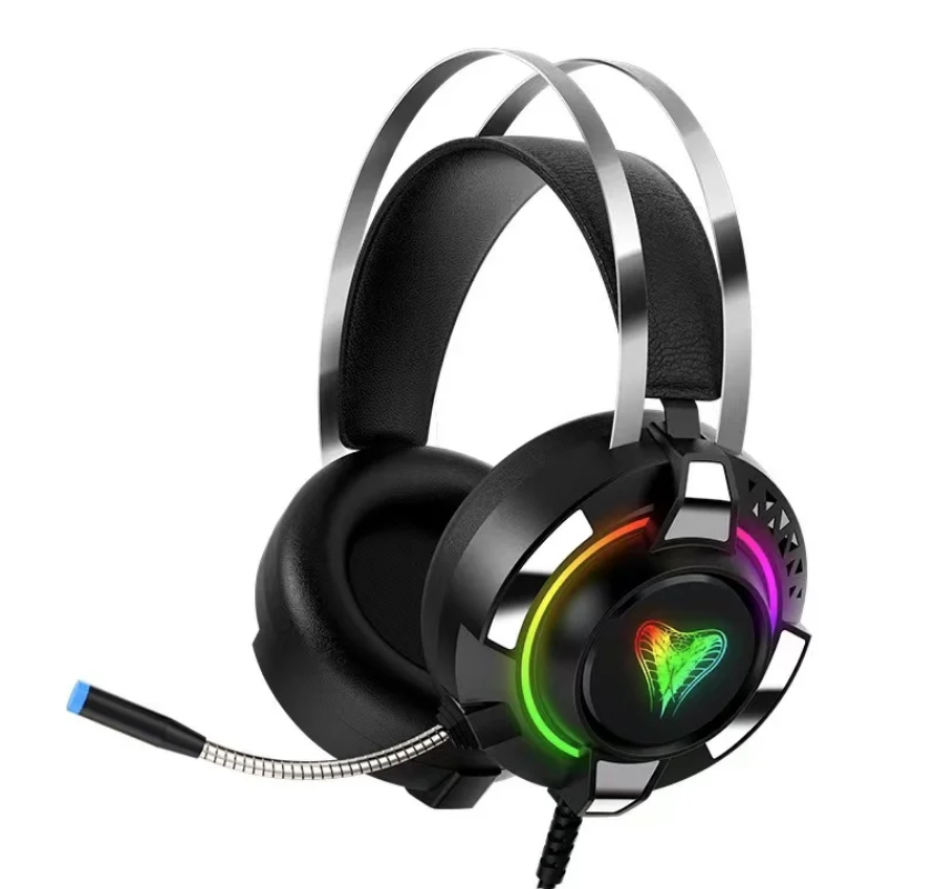 Wired gaming headset noise cancelling over the ear headset