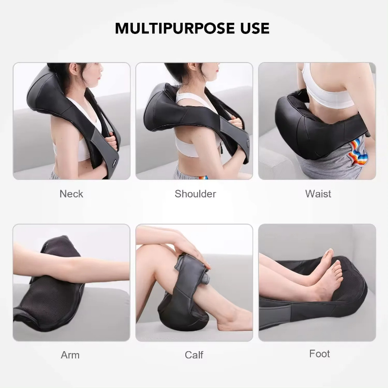 Portable heated massager - deep muscle and tissue strain relief