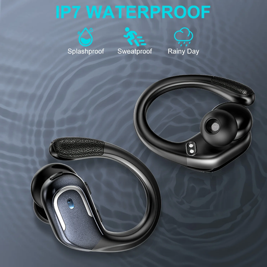 Sports Bluetooth headphones equipped with ear loops - waterproof wireless earbuds