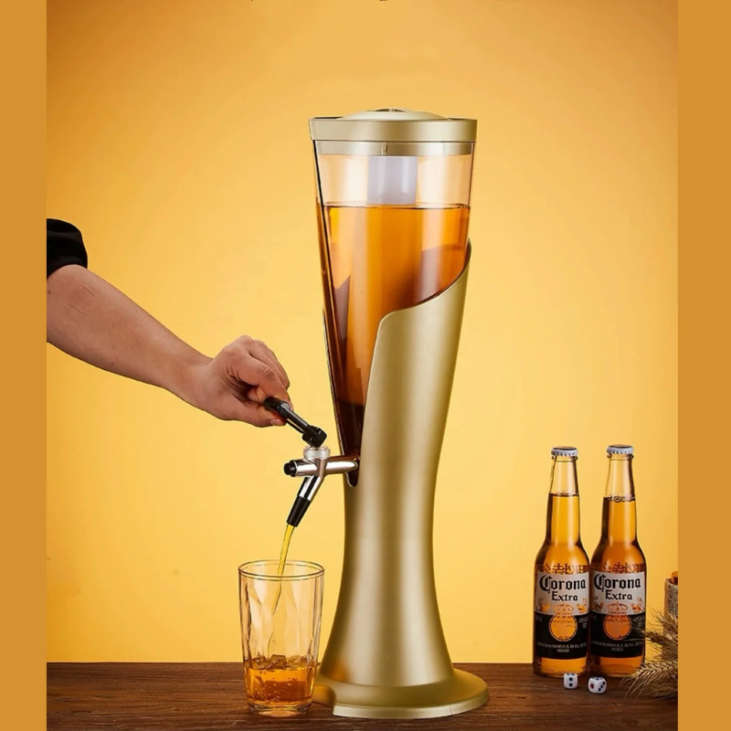 Self service tower drink dispenser - LED light inside