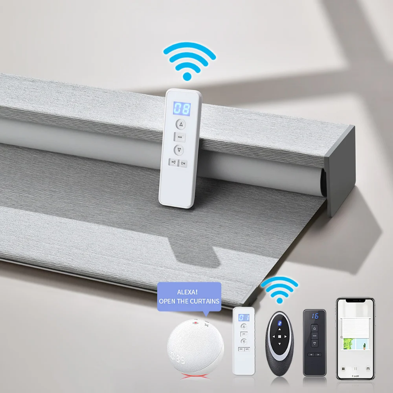 Smart WiFi, remote control electric blinds - blackout and heat conserving