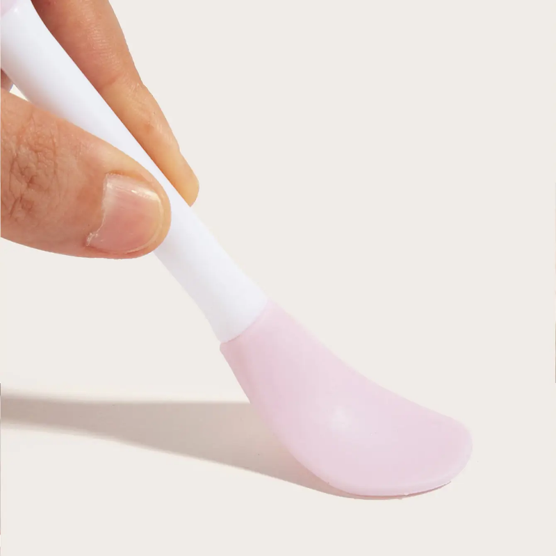 2 in 1 silicone facial and lips cleaner, mask applicator and cleansing brush