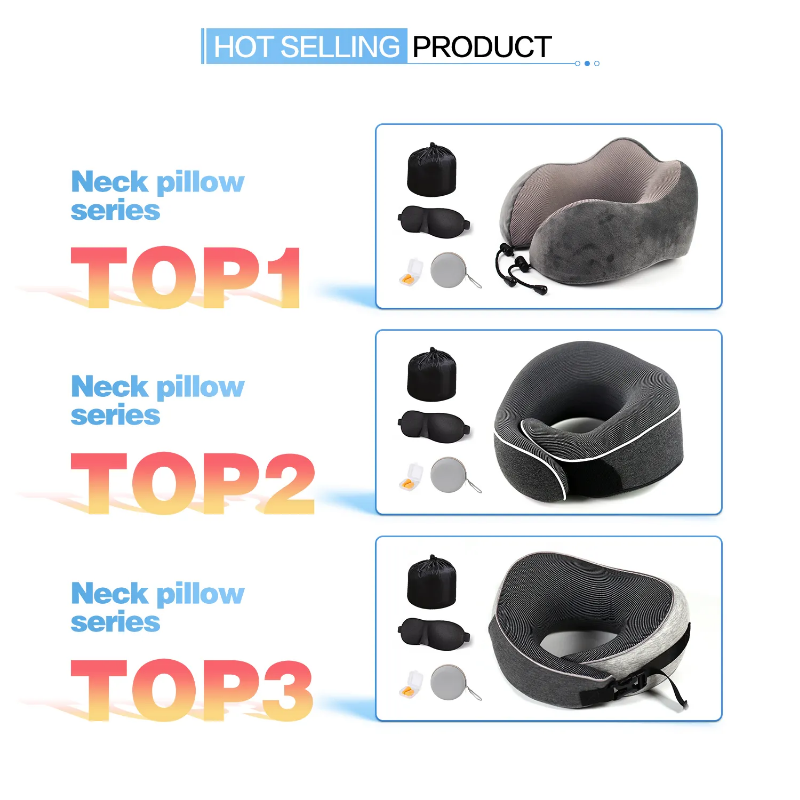 Memory foam neck support pillow - comfortable spa like pillow