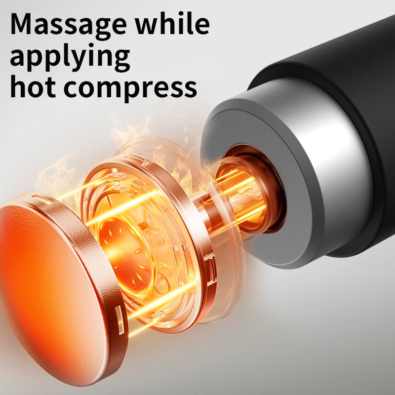 Heated and cooling 10 gun heads massage gun