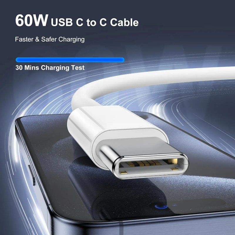 Type C to lightning cable IOS , flexible nylon braided cable