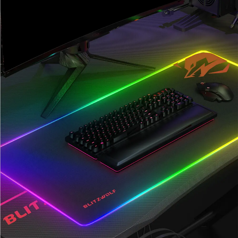 RGB gaming mouse and keyboard pad - stylish and desk protective