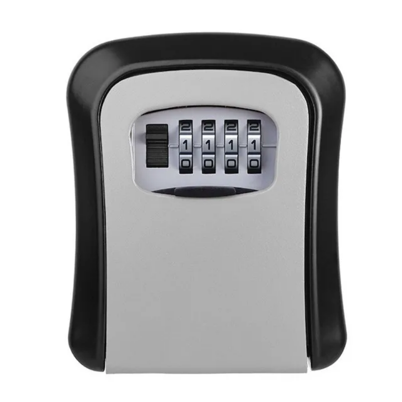 Portable or wall mounted key lock box with combination code